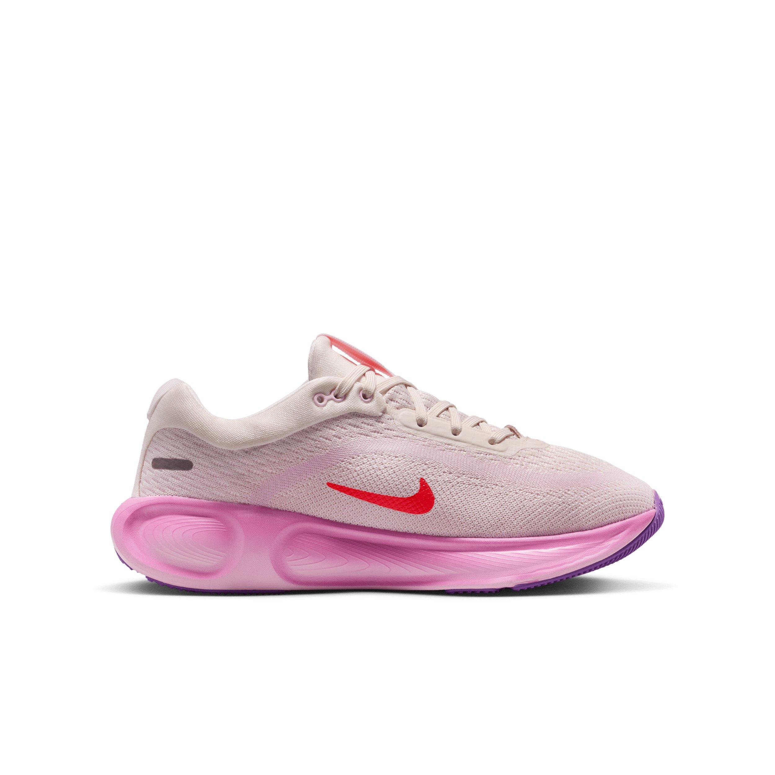 Nike Stellar Ride "Chalk/Pink Foam/Bright Crimson/Bright Violet" Grade School Boys' Running Shoe - CHALK/PINK/CRIMSON/VIOLET